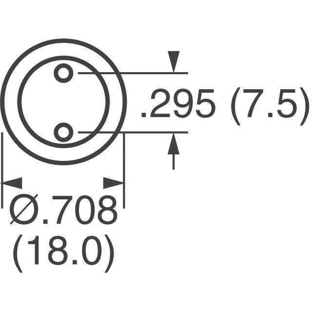 ECE-A0JN682U Panasonic Electronic Components  Condensateurs électrolytiques en aluminium
